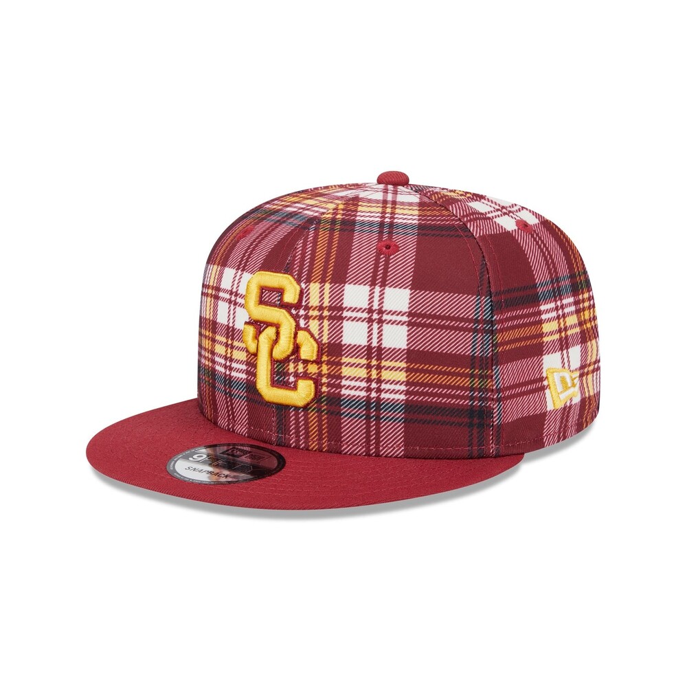 New Era USC Trojans Plaid 9FIFTY Snapback Hat - One Size